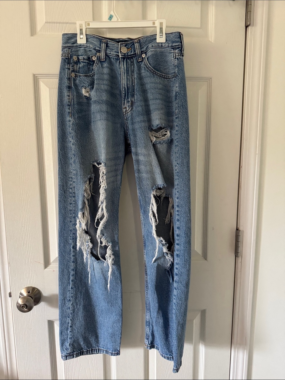 Aeropostale Light Blue High Rise Baggy Jeans